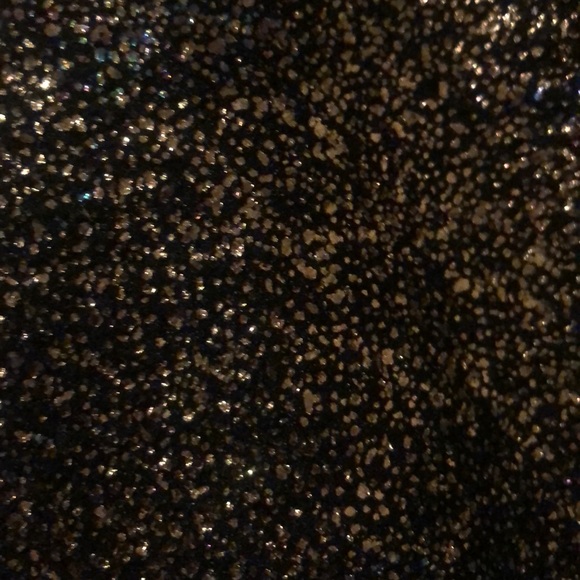 New Brown sparkle plunge-neck Strapless dress - Picture 5 of 6